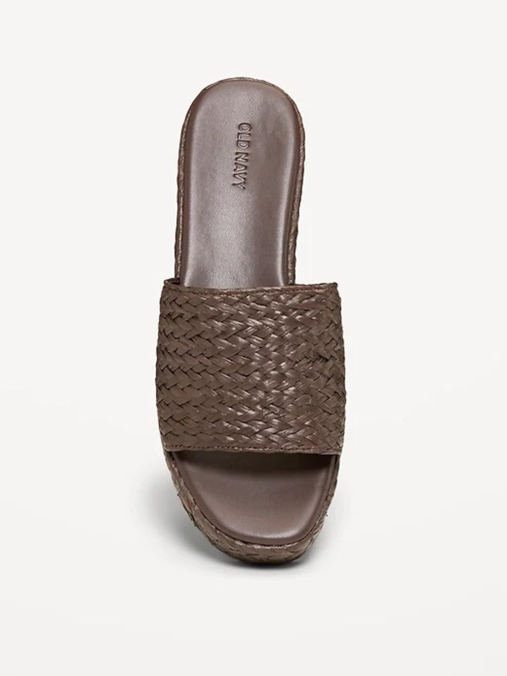 NWT Old Navy Brown Woven Slide Mule